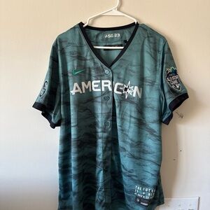 Nike Teal and Black Men's Jersey